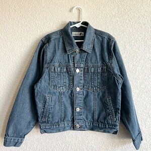 Girls Denim Jean Jacket Girls Size Small Basic Fit Company B Blue Jeans Denim